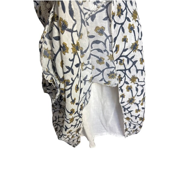 Sea New York Size 6 Dress Women's Floral Print Boho Flutter Tassel Cotton Blend - Picture 8 of 11